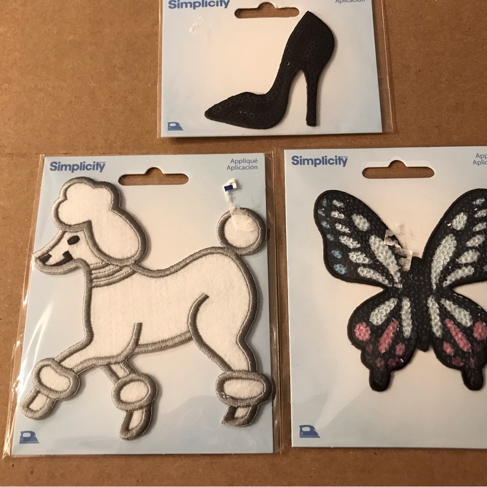Simplicity Applique Set - Poodle, Butterfly, Shoe watermelon pizza jean decor